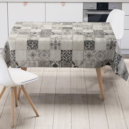Wachstuch Mosaik schwarz weiss