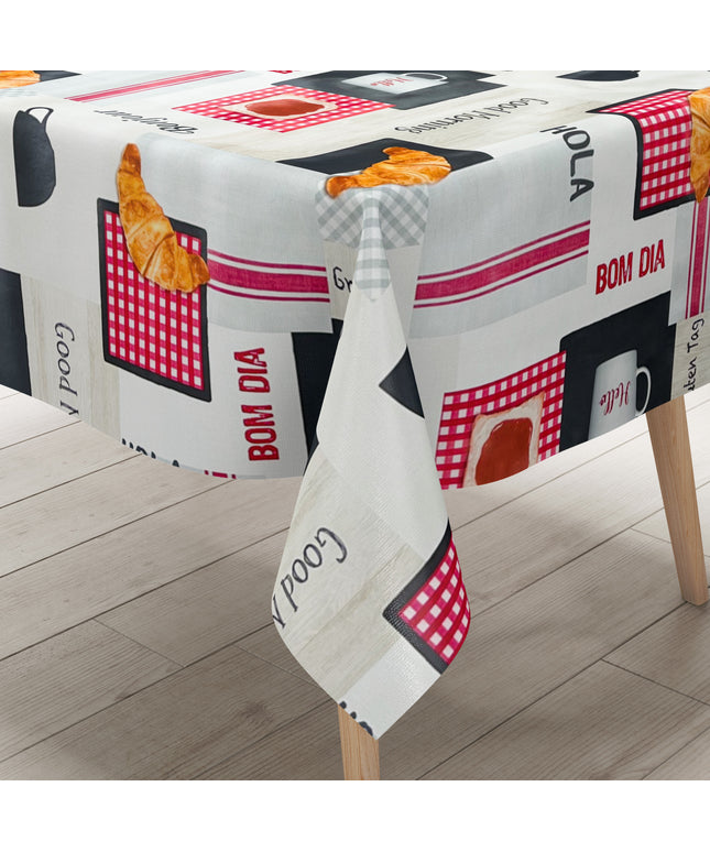 Wachstuch Tischdecke Küchenmotiv