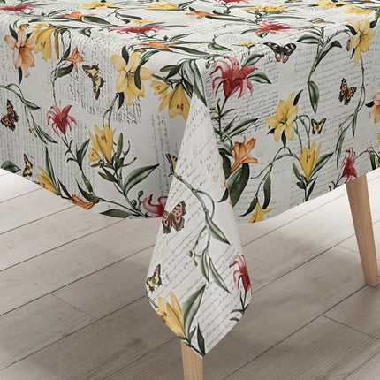 Wachstuch Tischdecke Lilien