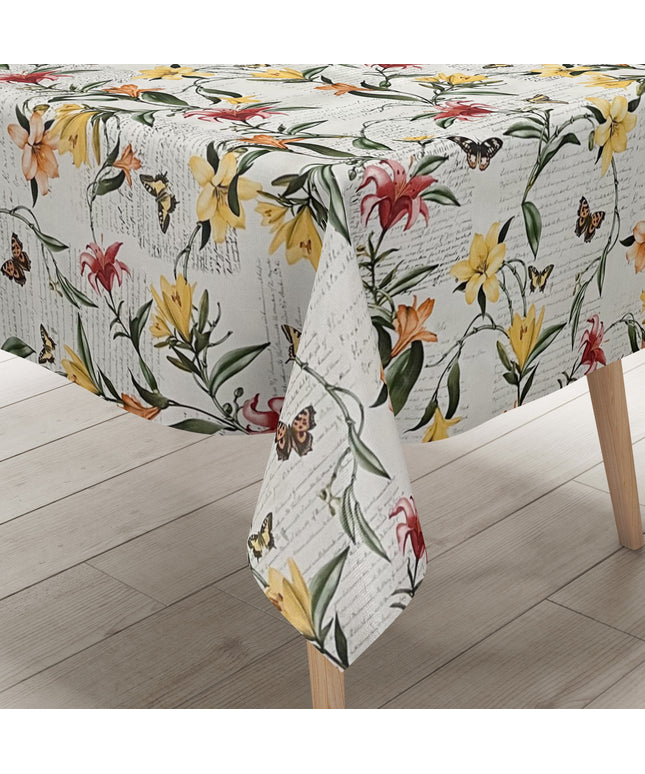 Wachstuch Tischdecke Lilien