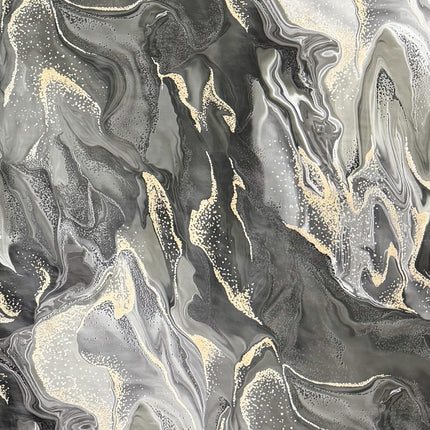 Wachstuch Tischdecke Marmor anthrazit gold