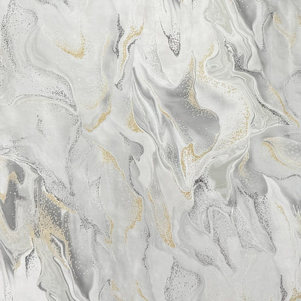 Wachstuch Tischdecke Marmor hellgrau gold
