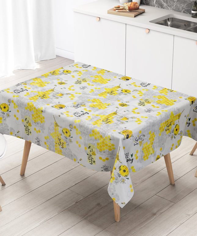 Wachstuch Tischdecke Bienen Honig