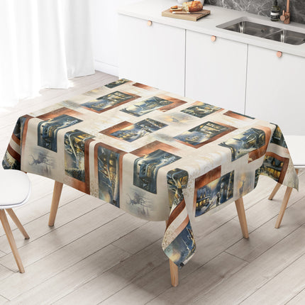 Wachstuch Tischdecke Weihnachten