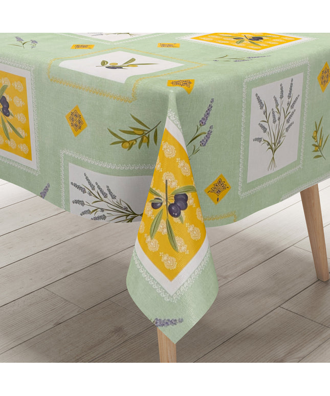 Wachstuch Tschdecke Oliven grün