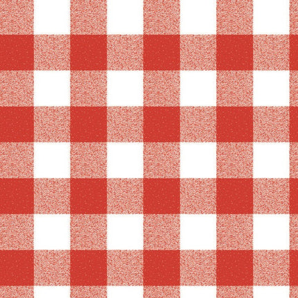 Wachstuchrolle Meterware Rollenware P107-1 rot groß kariert