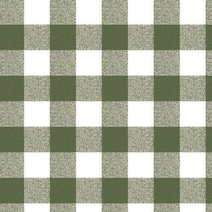 Wachstuchrolle Meterware Rollenware P107-3 grün groß kariert