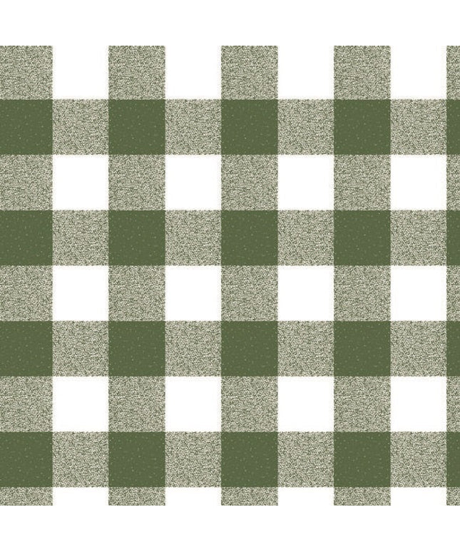 Wachstuchrolle Meterware Rollenware P107-3 grün groß kariert