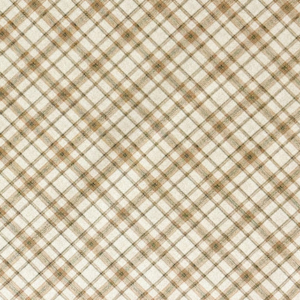 Wachstuch Tischdecke Schottenkaro beige grün