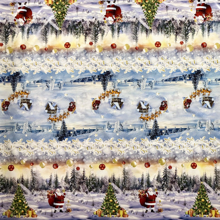 Wachstuch Tischdecke Weihnachten Winterlandschaft