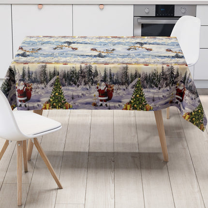 Wachstuch Tischdecke Weihnachten Winterlandschaft