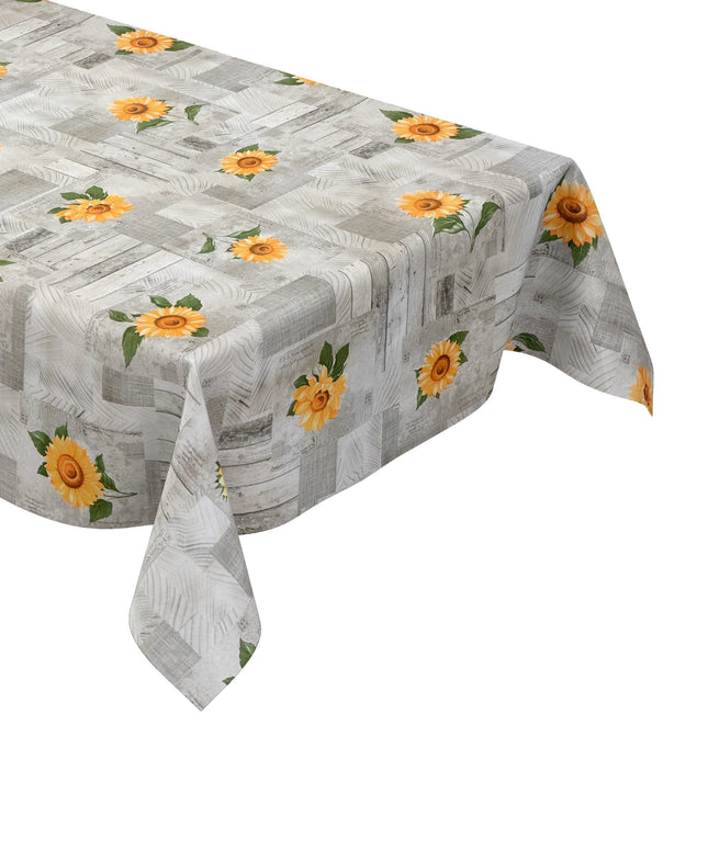 Wachstuch Tischdecke Holz grau