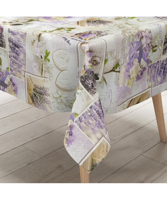Wachstuch Tischdecke Lavendel