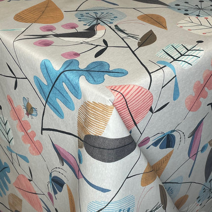 textile Tischdecke Jacquard beschichtete Baumwolle WATERHOUSE bunt floral eckig rund oval