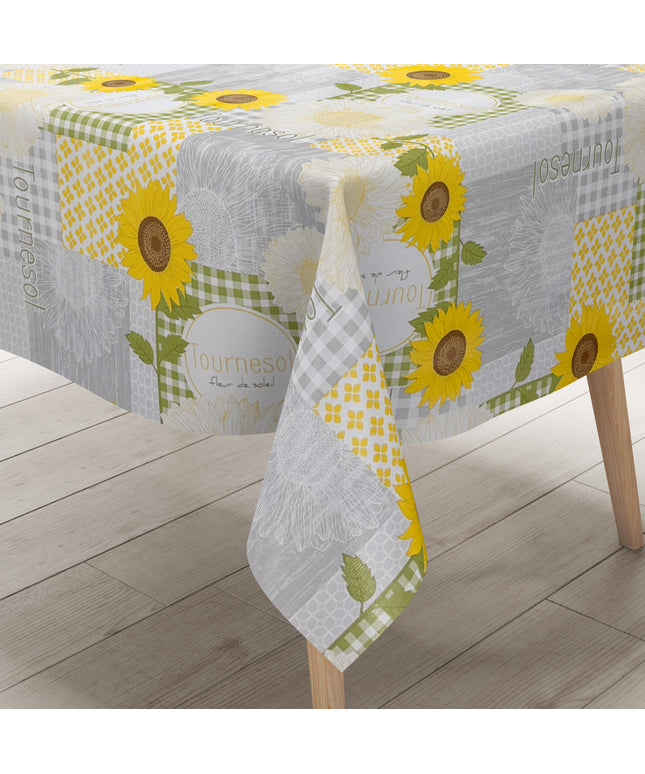 Wachstuch Tischdecke Sonnenblumen