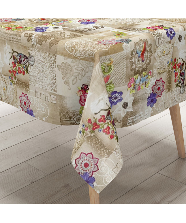 Wachstuch Tischdecke Boho Kolibri Hippie