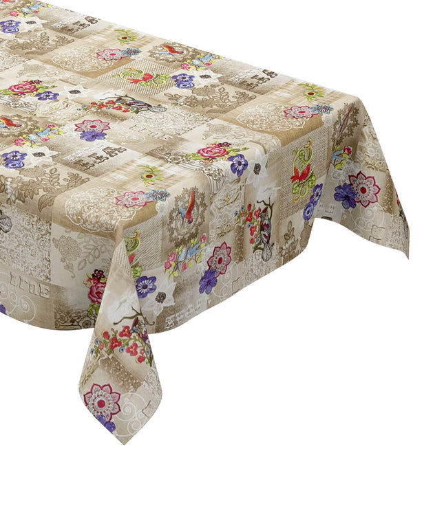 Wachstuch Tischdecke Boho Kolibri Hippie