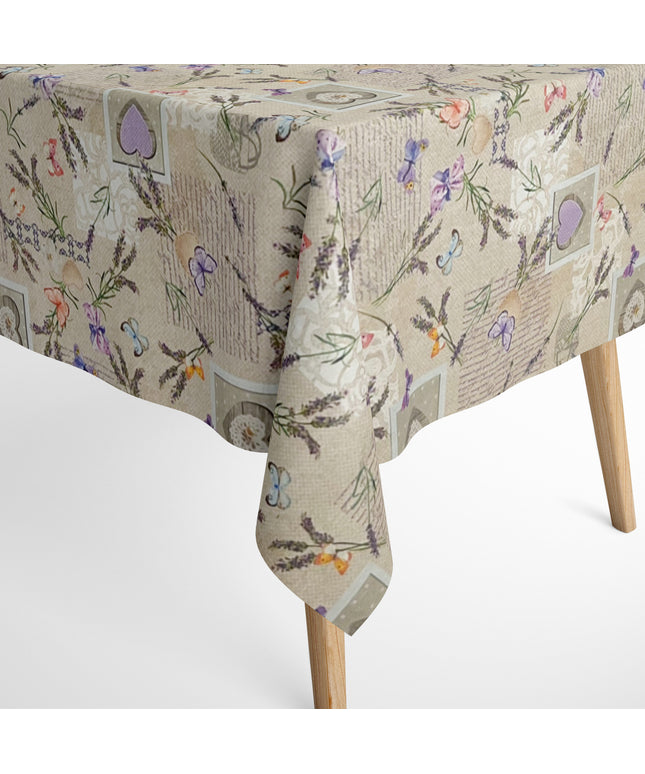 textile Tischdecke Lavendel Schmetterling