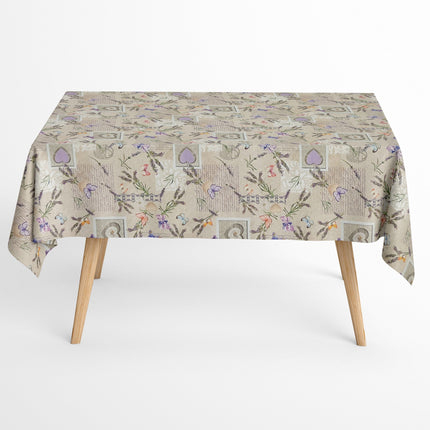 textile Tischdecke Lavendel Schmetterling