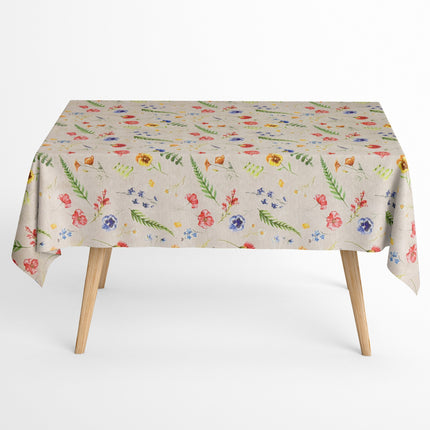 Baumwoll Tischdecke Blumenwiese