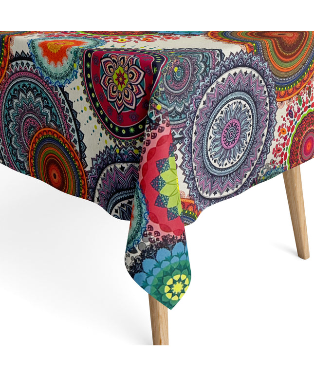 Baumwoll Tischdecke Mandala Bollywood