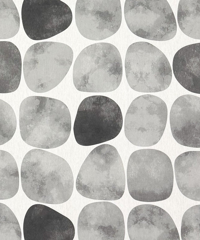 Baumwoll Tischdecke graue Steine