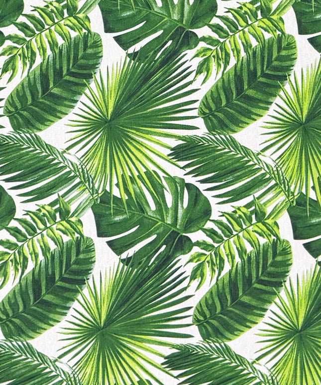 Beschichtete Baumwolle Tischdecke Dschungel Monstera