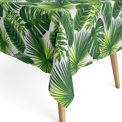 Beschichtete Baumwolle Tischdecke Dschungel Monstera