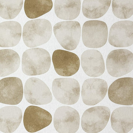 Baumwoll Tischdecke Steine beige