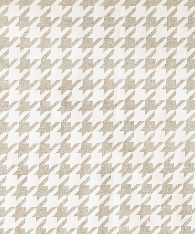beschichtete Baumwolle Tischdecke Hahnentrittmuster