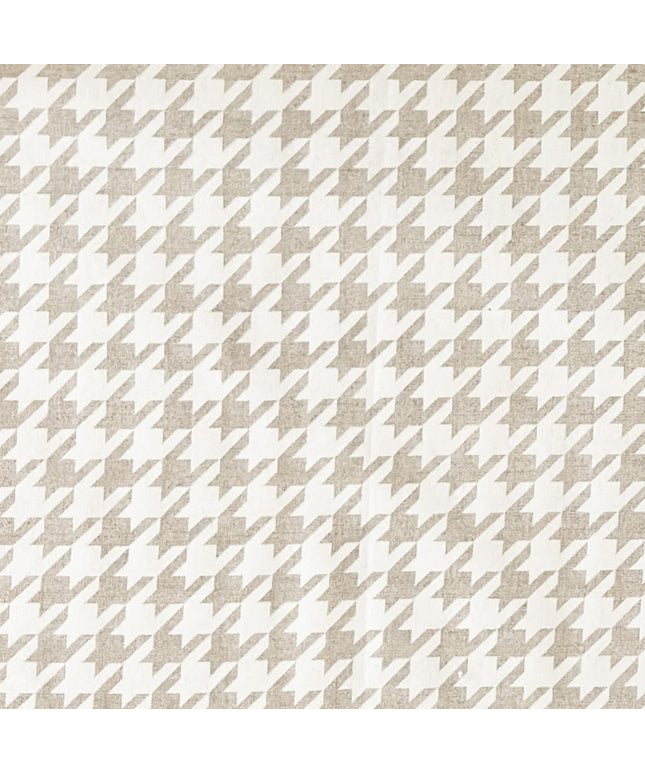 beschichtete Baumwolle Tischdecke Hahnentrittmuster
