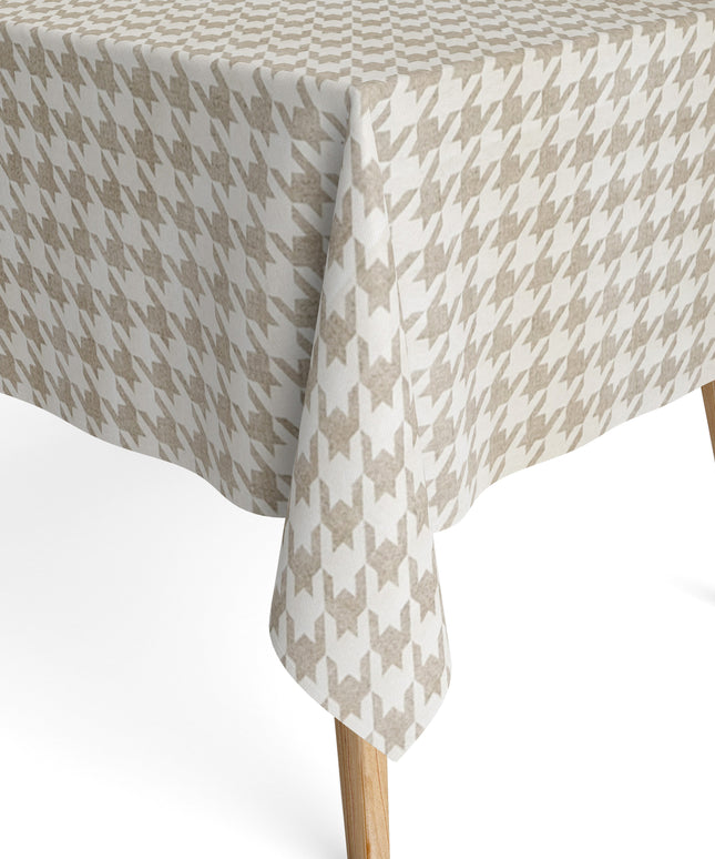 beschichtete Baumwolle Tischdecke Hahnentrittmuster