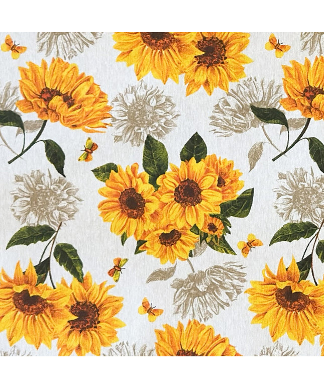 Jacquard Tischdecke Sonnenblumen