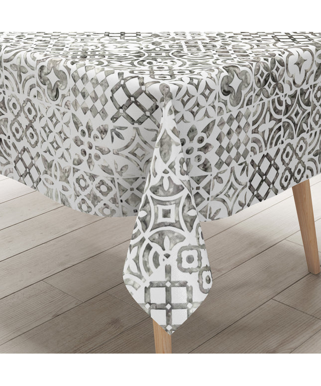 Wachstuch TIschdecke Mosaik grau