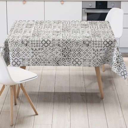 Wachstuch TIschdecke Mosaik grau