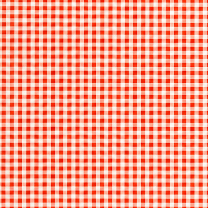 Rot-weiß kariertes Wachstuch mit gleichmäßigem Vichy-Karomuster. Die Karos sind 1,5 × 1,5 cm groß und bilden eine klassische, zeitlose Optik. Die Oberfläche wirkt glatt und gleichmäßig – ideal als Tischdecke für Küche, Garten oder Gastronomie.