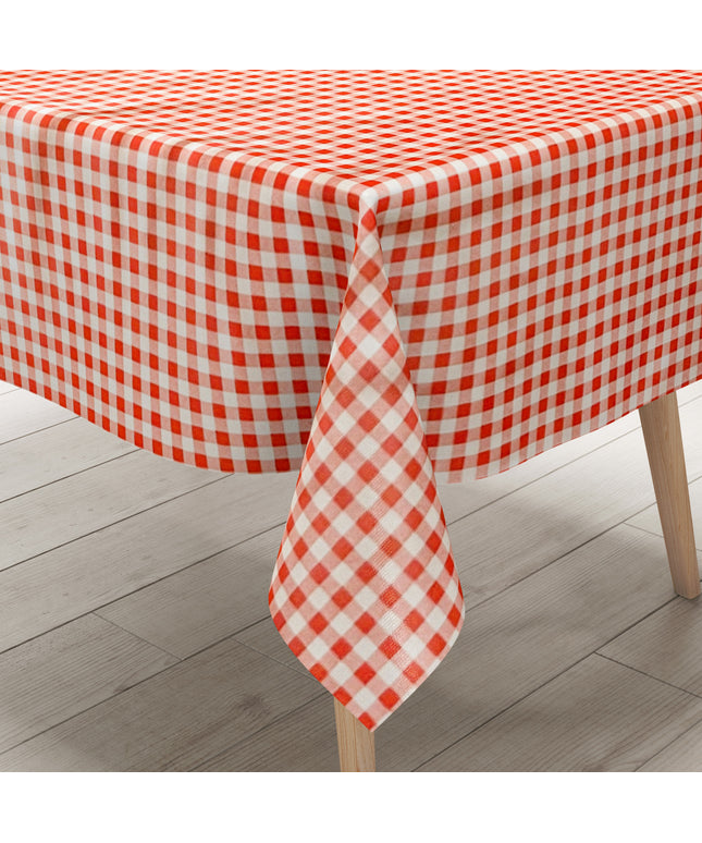 Wachstuch Tischdecke kariert vichy rot