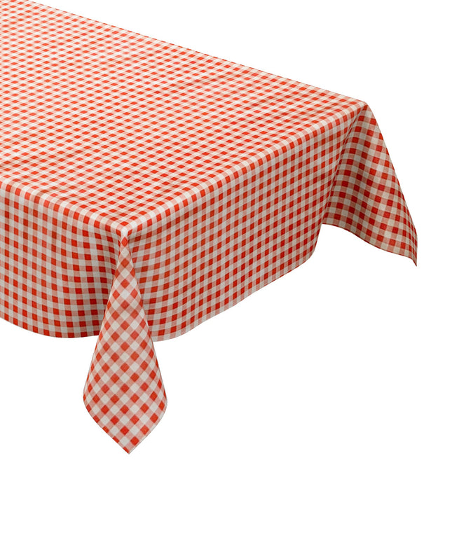 Wachstuch Tischdecke kariert vichy rot