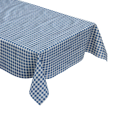 Wachstuch Tischdecke kariert blau