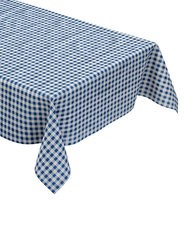 Wachstuch Tischdecke kariert blau