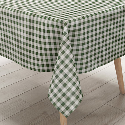 Wachstuch Tischdecke kariert grün