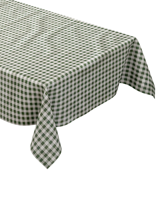 Wachstuch Tischdecke kariert grün