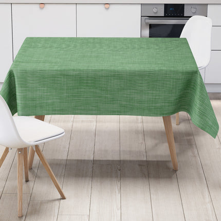 Wachstuch Tischdecke Leinenoptik grün