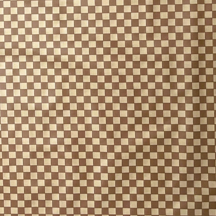 abwaschbare Wachstuch Tischdecke karo kariert beige braun kaufen