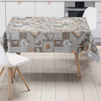 abwaschbare Wachstuchtischdecke kevkus wachstuchshop24 Holz Strick Scjmetterlinge Herzen eckig rund oval kaufen