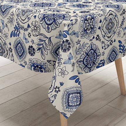 Wachstuch Tischdecke Zwiebelmuster