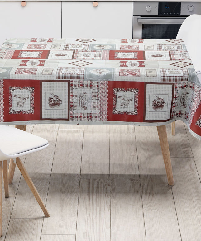 Wachstuch Rolle SONDERPOSTEN Hühner Landhaus B3892-01 Rollenware