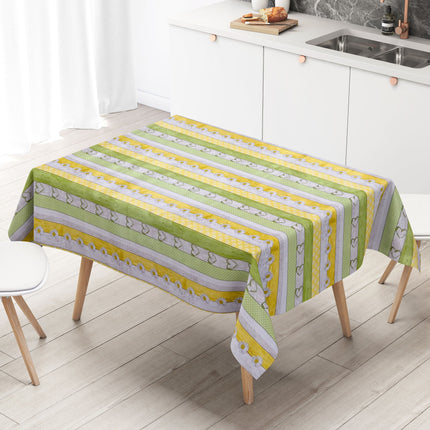abwaschbare Wachstuch Tischdecke eckig rund oval Frühjahr Sommer Garten Holz Margerite kaufen