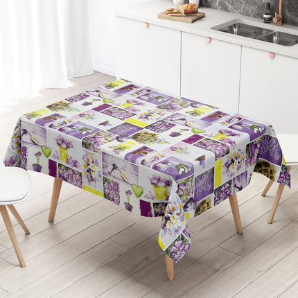 Wachstuch Tischdecke Frühjahr Krokos