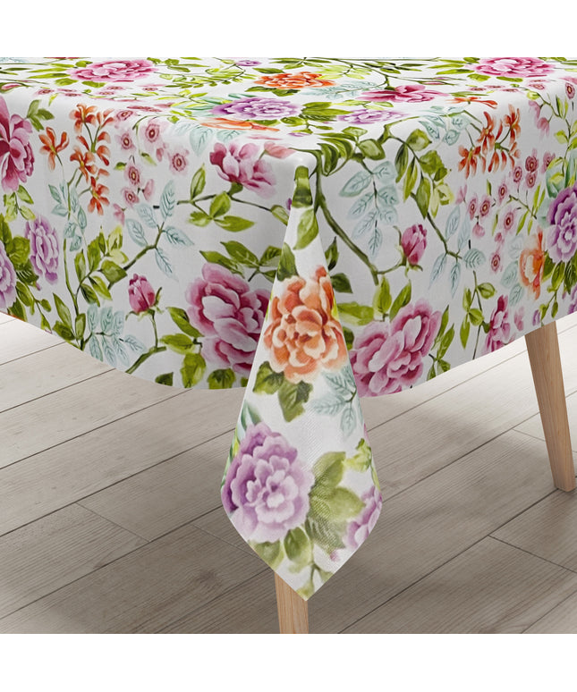 Wachstuch Tischdecke bunte Blumen